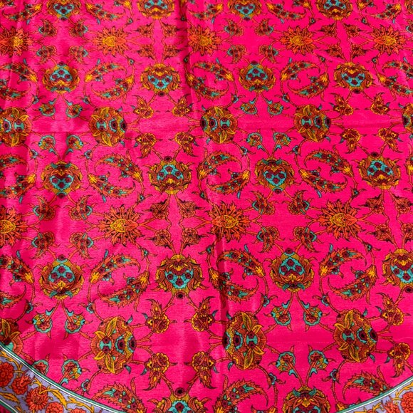 Pink Scarf  30" x 30" Made in Italy - Picture 3 of 5
